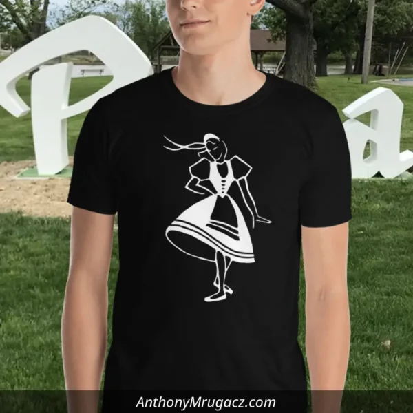 Man in a Dancing Polish Girl Shirt by Mrugacz.