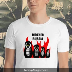 Man in a Russian Matroyshka Dolls Shirt by Mrugacz.