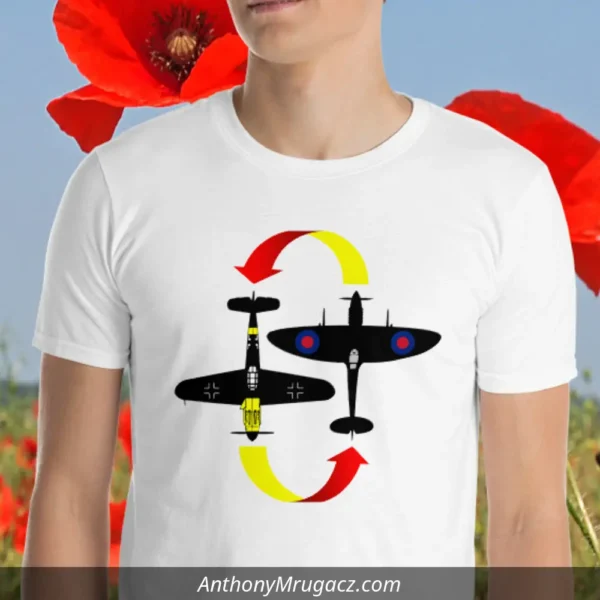 Man in a Battle of Britain shirt by Mrugacz.