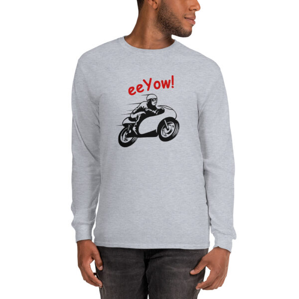Person in a eeYow Go Fast T-Shirt by Mrugacz.