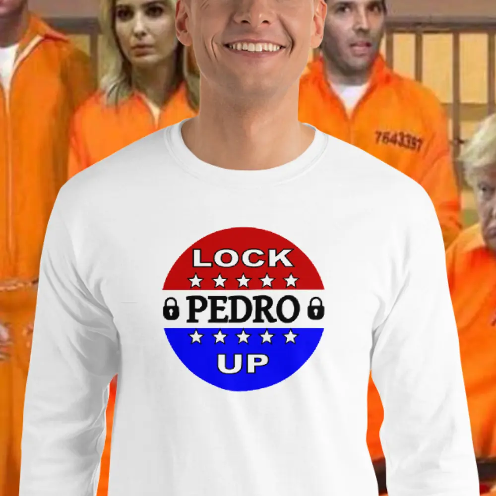 Man wearing a Lock Pedro Up Lonsgsleeve shirt from Mrugacz.