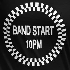 Cambodia Rocks at 10PM - graphic with the words "BAND START 10PM".
